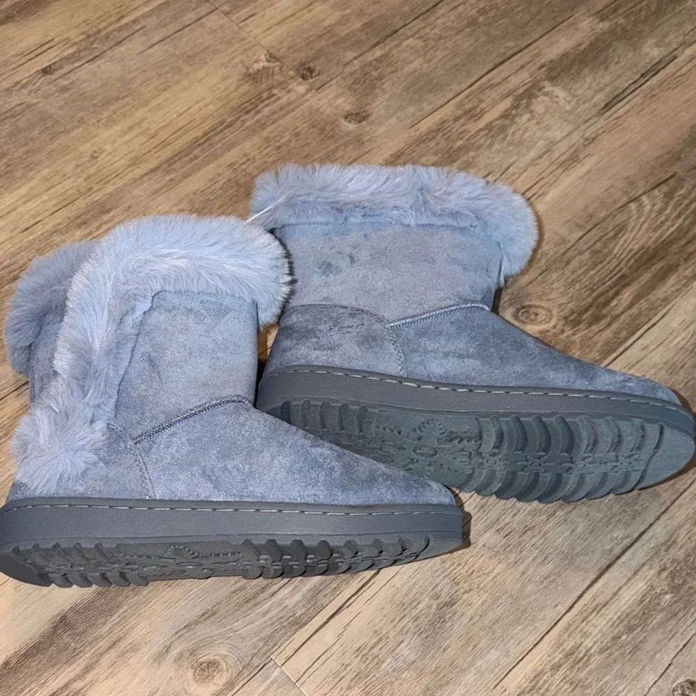 SonomaβLight Blue Faux-Fur Kids Winter Boots
